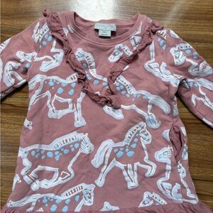 Stella McCartney Kids Pink Horse Print Dress